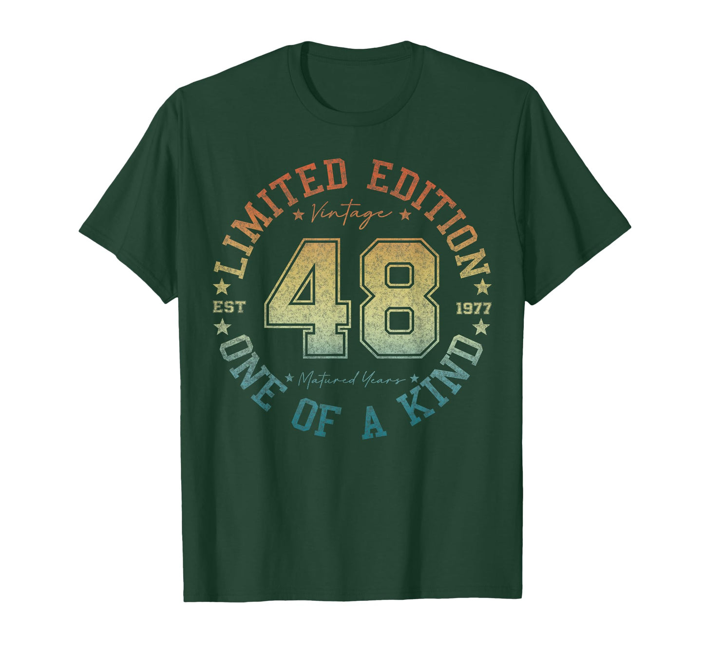 48 Year Old Gifts Vintage 1977 Limited Edition 48th Birthday T-Shirt