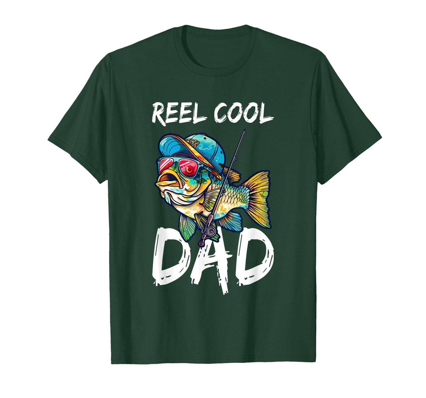 Reel Cool Dad Shirt Men Fisherman Fathers Day T-Shirt