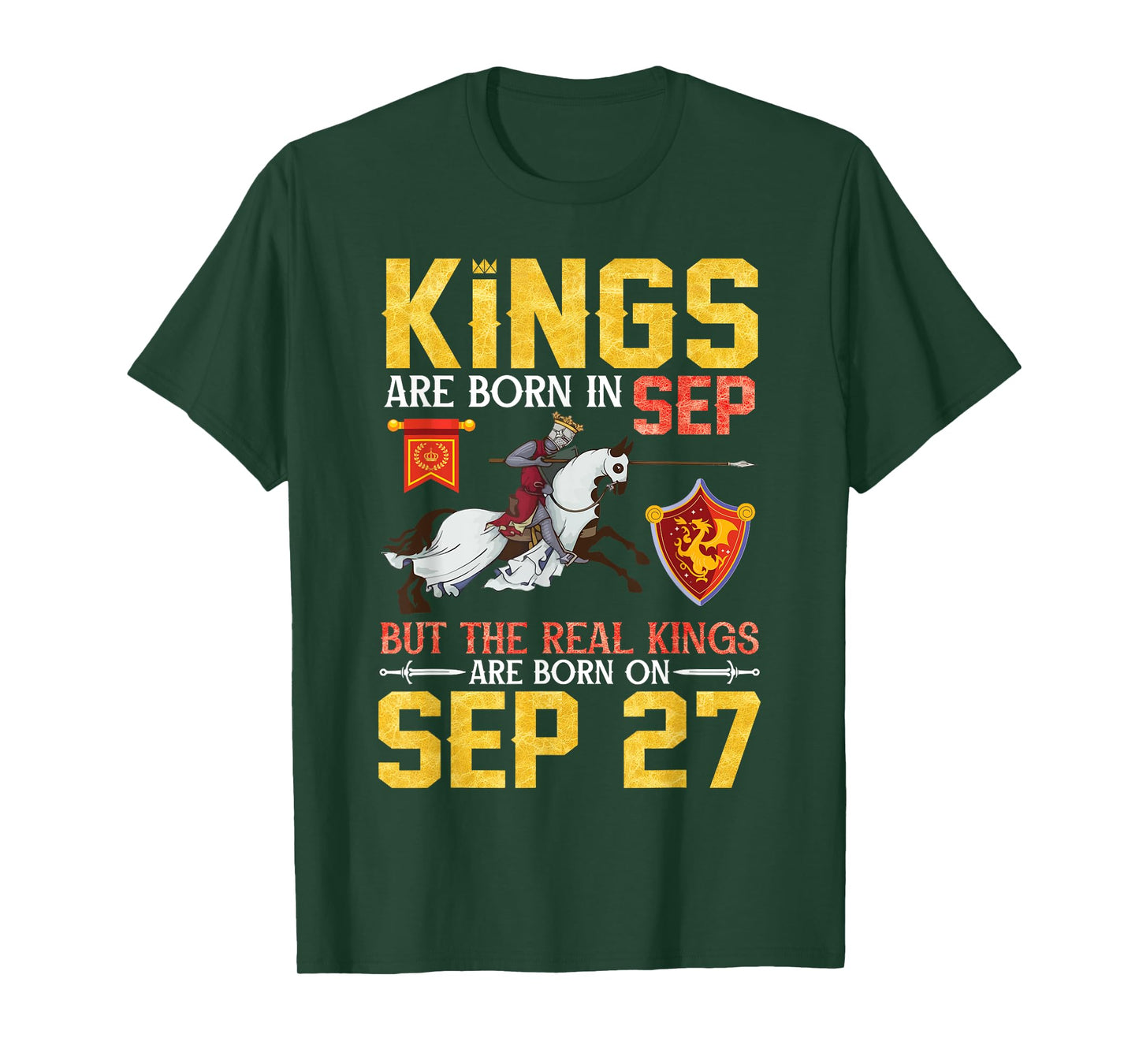Kings Are Born In Sep But The Real Kings Are Born On Sep 27 T-Shirt