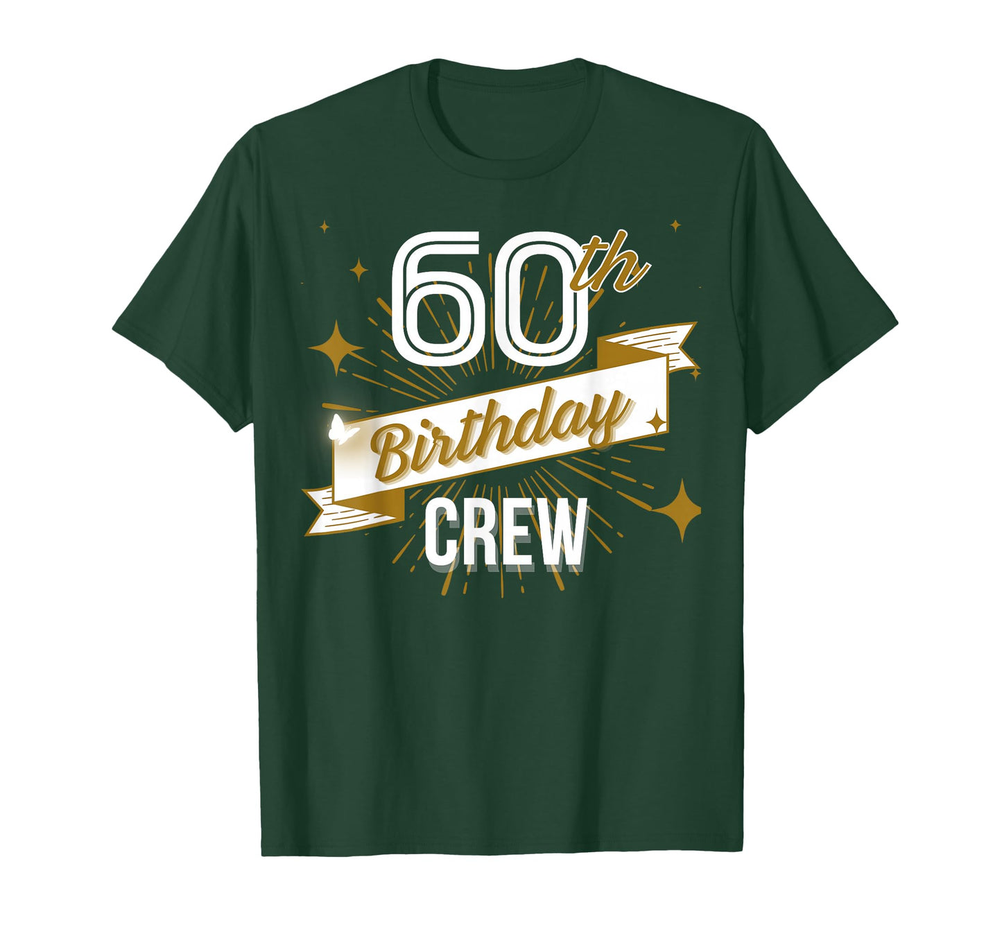 60th Birthday Crew Ideas Matching Family Outfit Friends T-Shirt