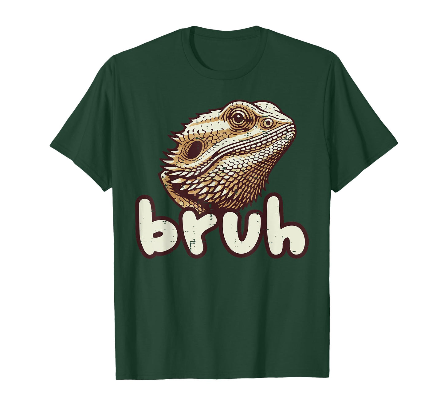 Bearded Dragon Face Bruh Funny Beardie Meme Men Women Kids T-Shirt