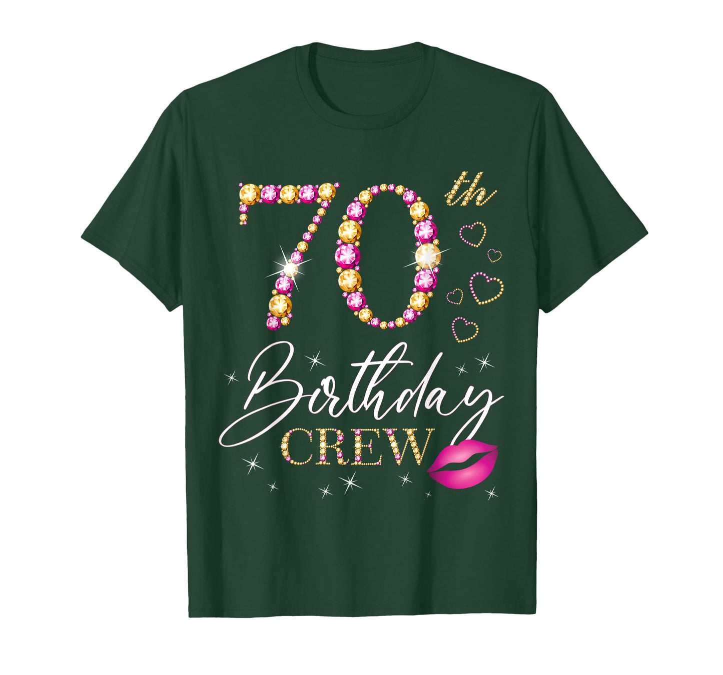 70th Birthday Crew 70th Birthday Squad 70 Years Old Bday T-Shirt