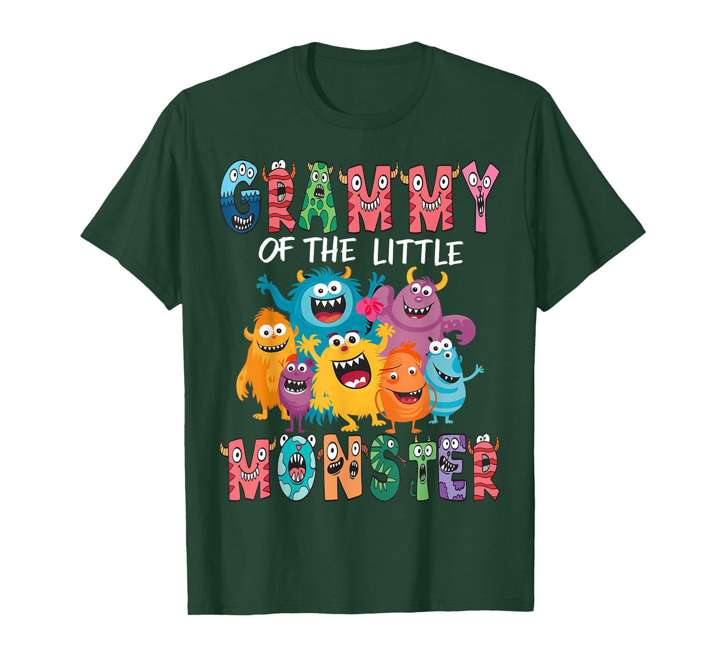 Grammy Of The Little Monster Kids 1St Birthday Party T-Shirt