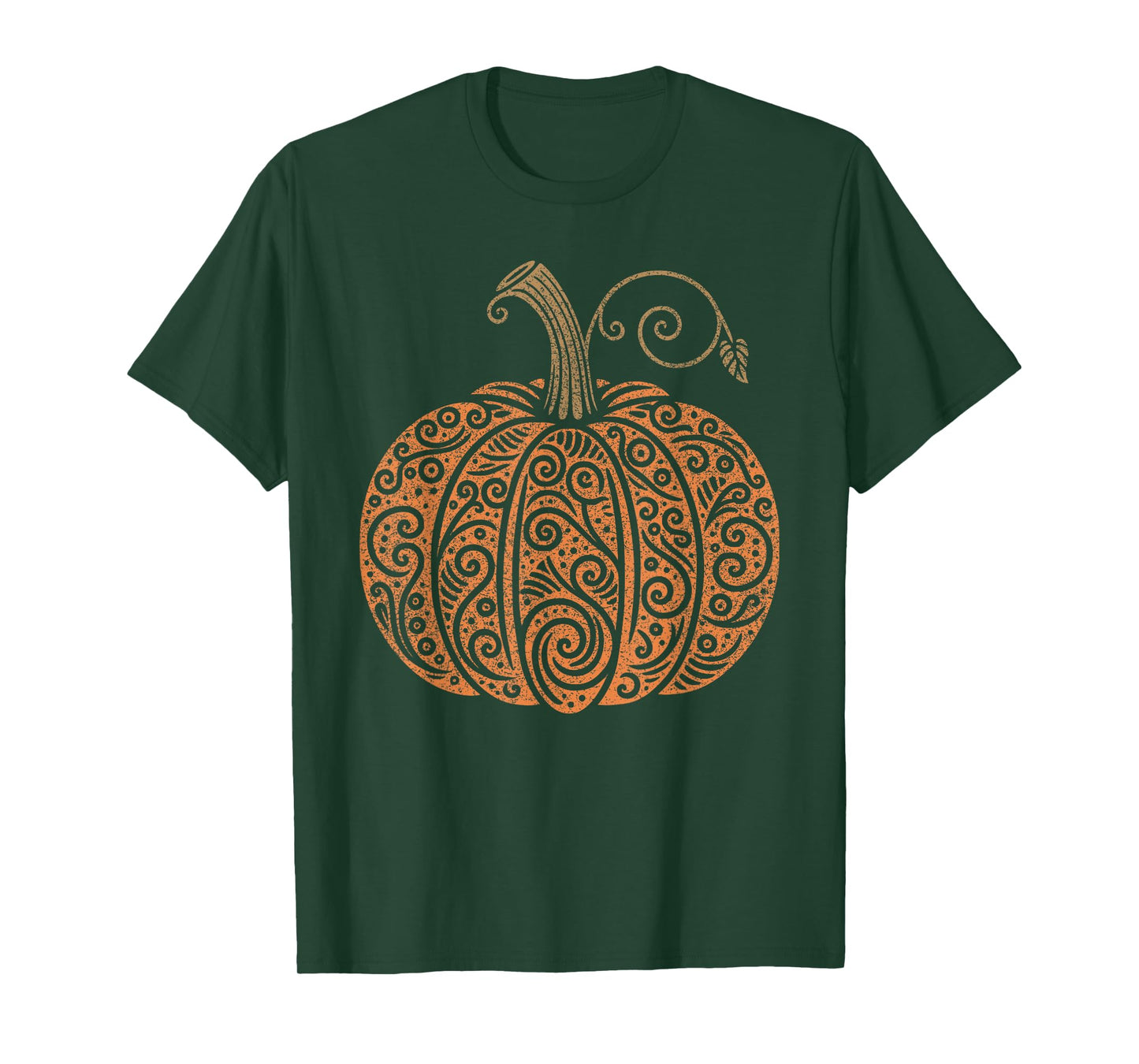 Vintage Pumpkin Women's Autumn Fall Thanksgiving Halloween T-Shirt