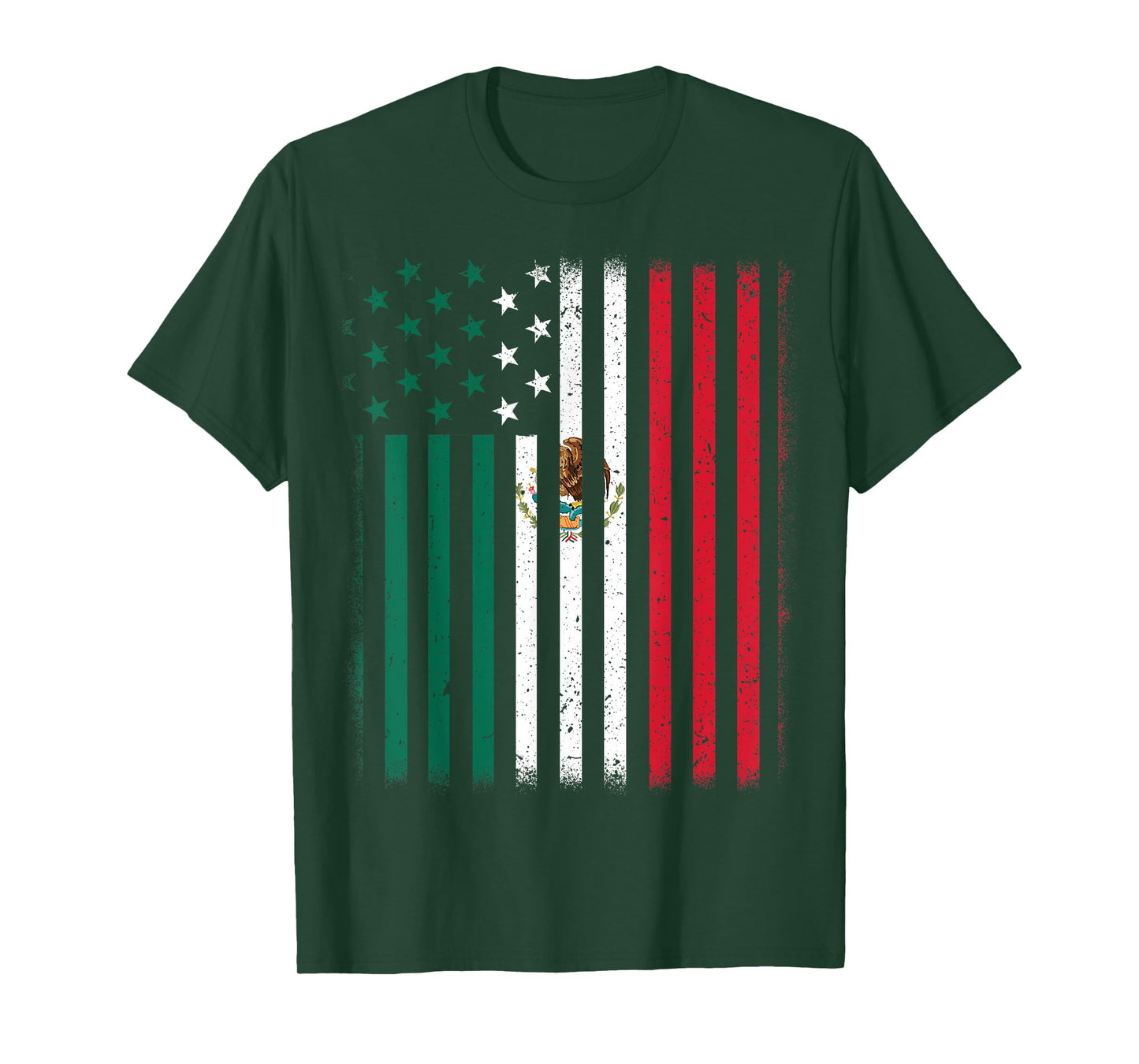 Mexican American Flag Kids Men Women Mexico Independence Day T-Shirt