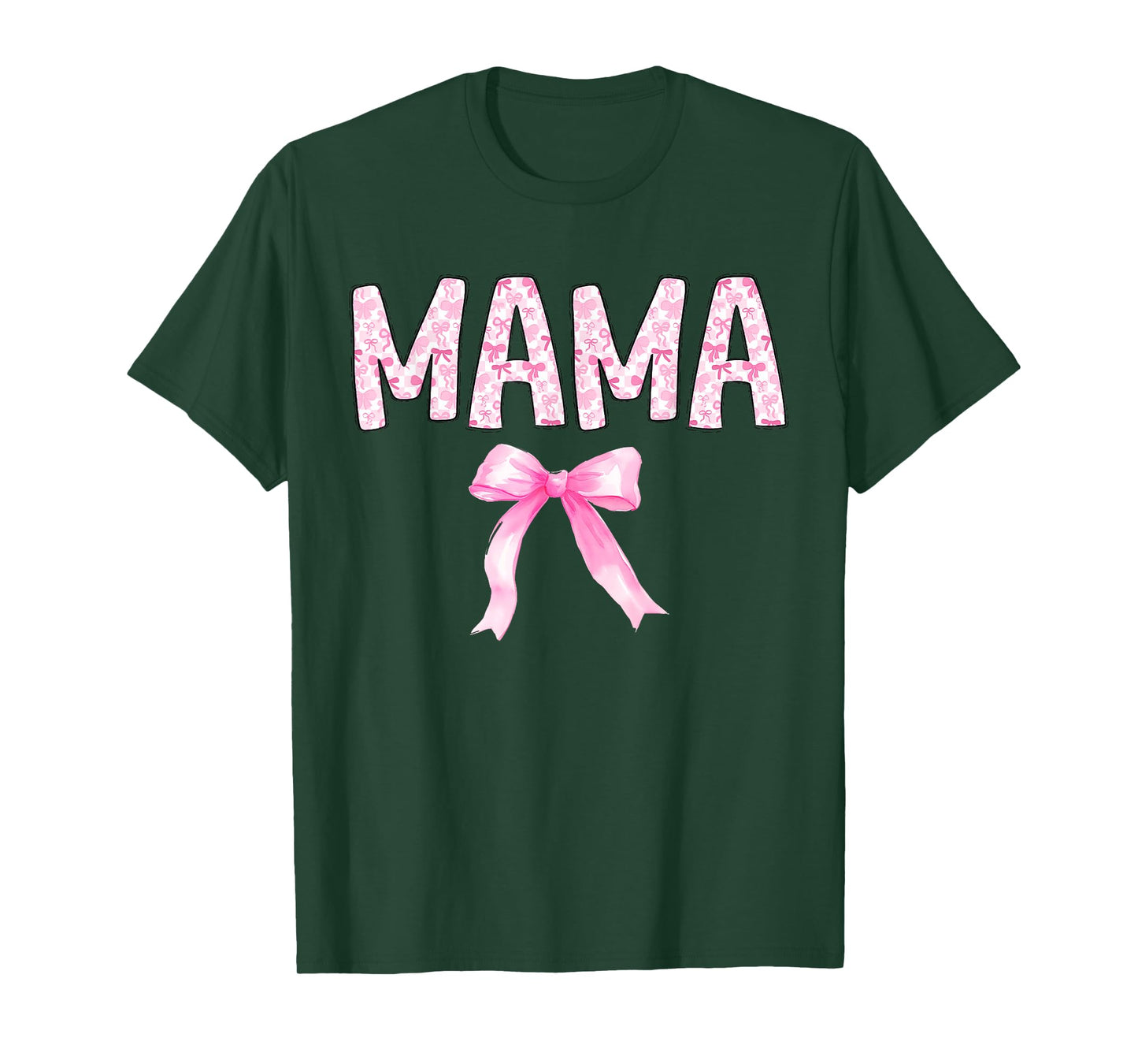 Mama Birthday Squad Matching Coquette Bow Family Party T-Shirt