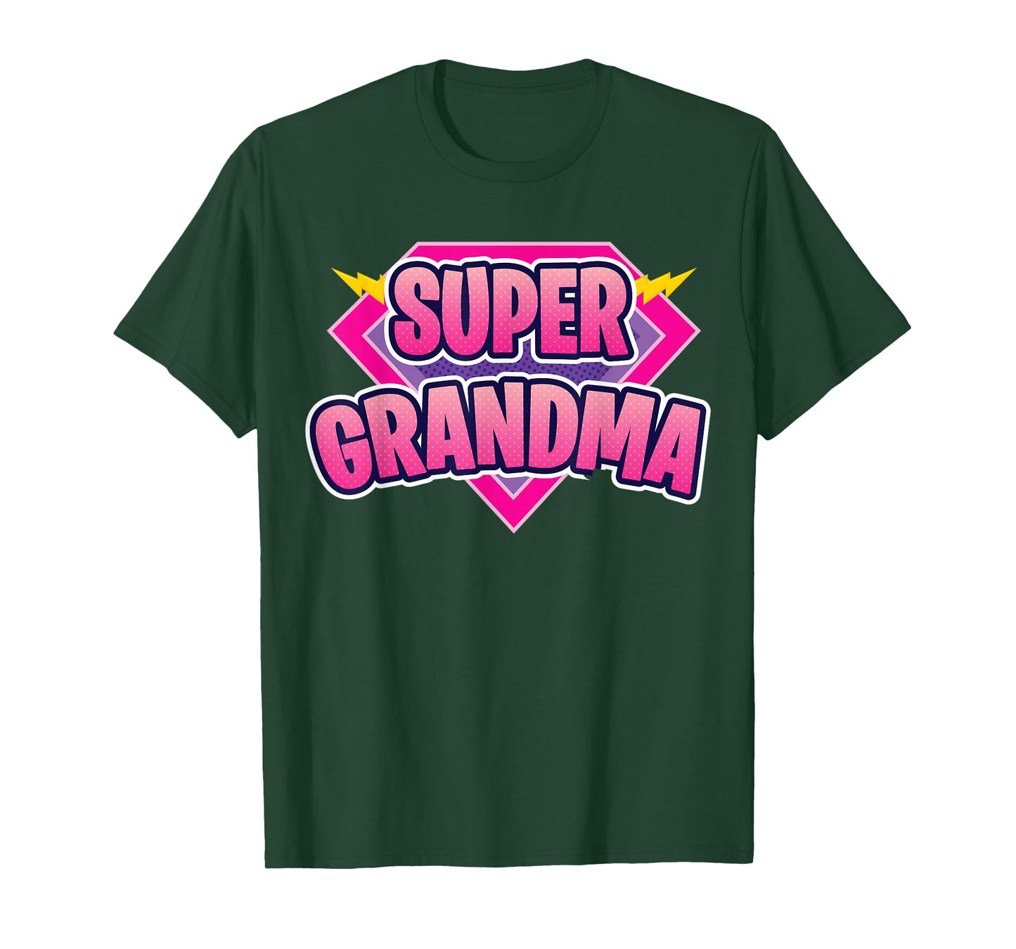 Super Grandma Superhero Grandmother Comic Book Funny T-Shirt