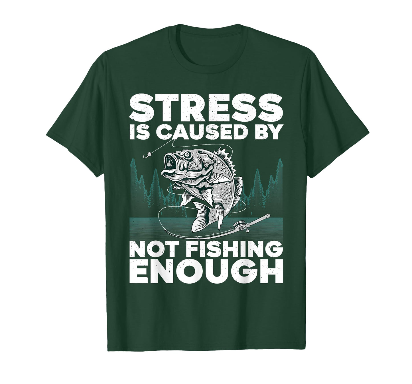 Funny Fishing Design For Men Women Bass Fly Fishing Lovers T-Shirt