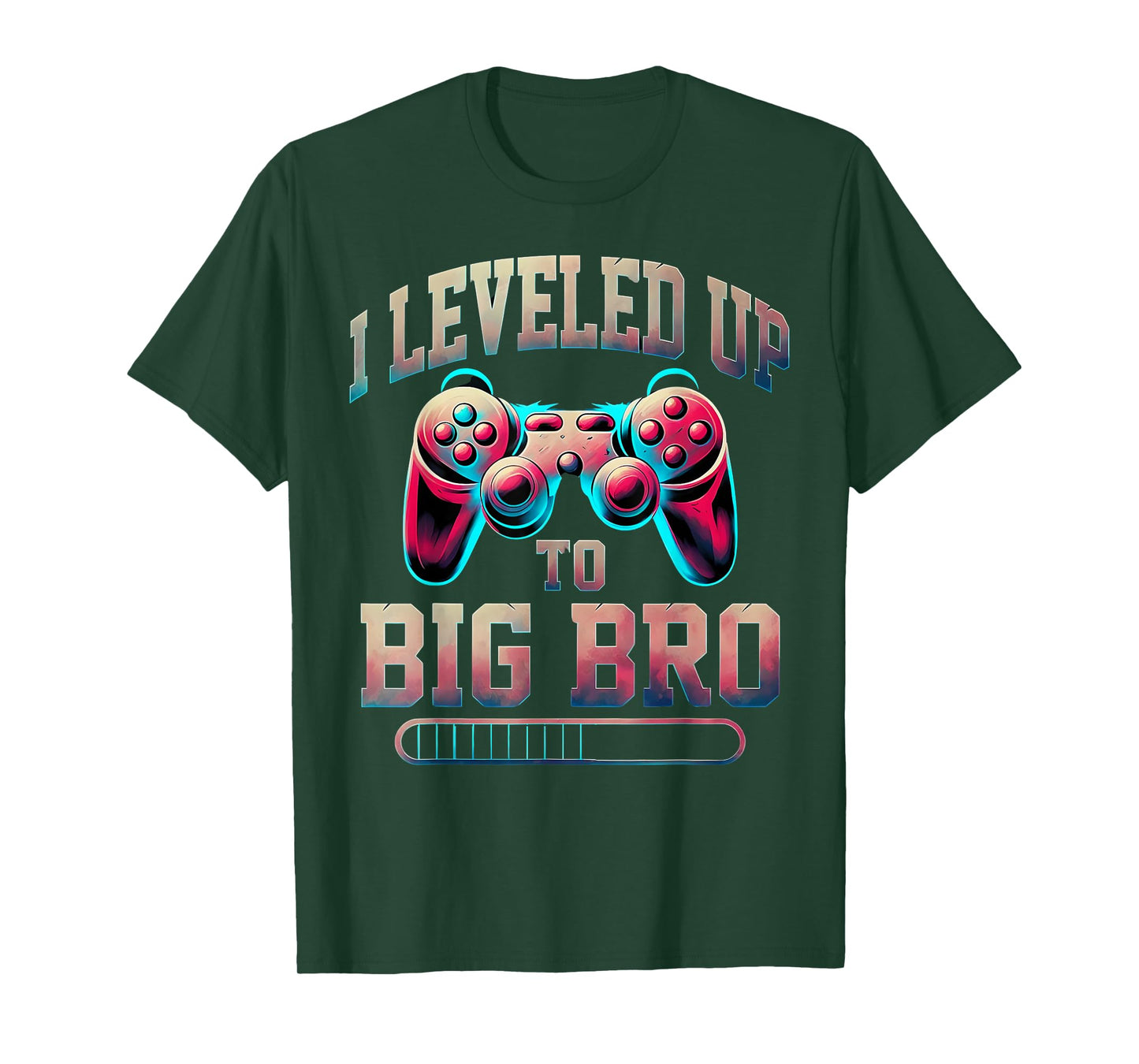 I Leveled Up to Big Bro Funny Gamer Big Brother T-Shirt