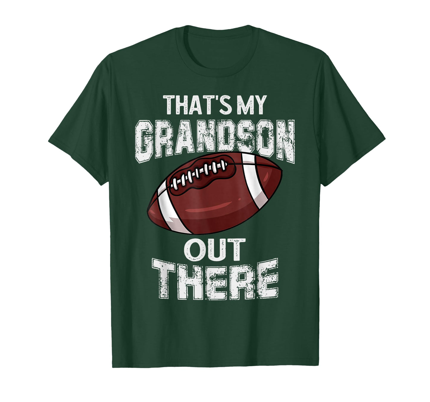 That's My Grandson Out There Funny Football Grandma Grandpa T-Shirt