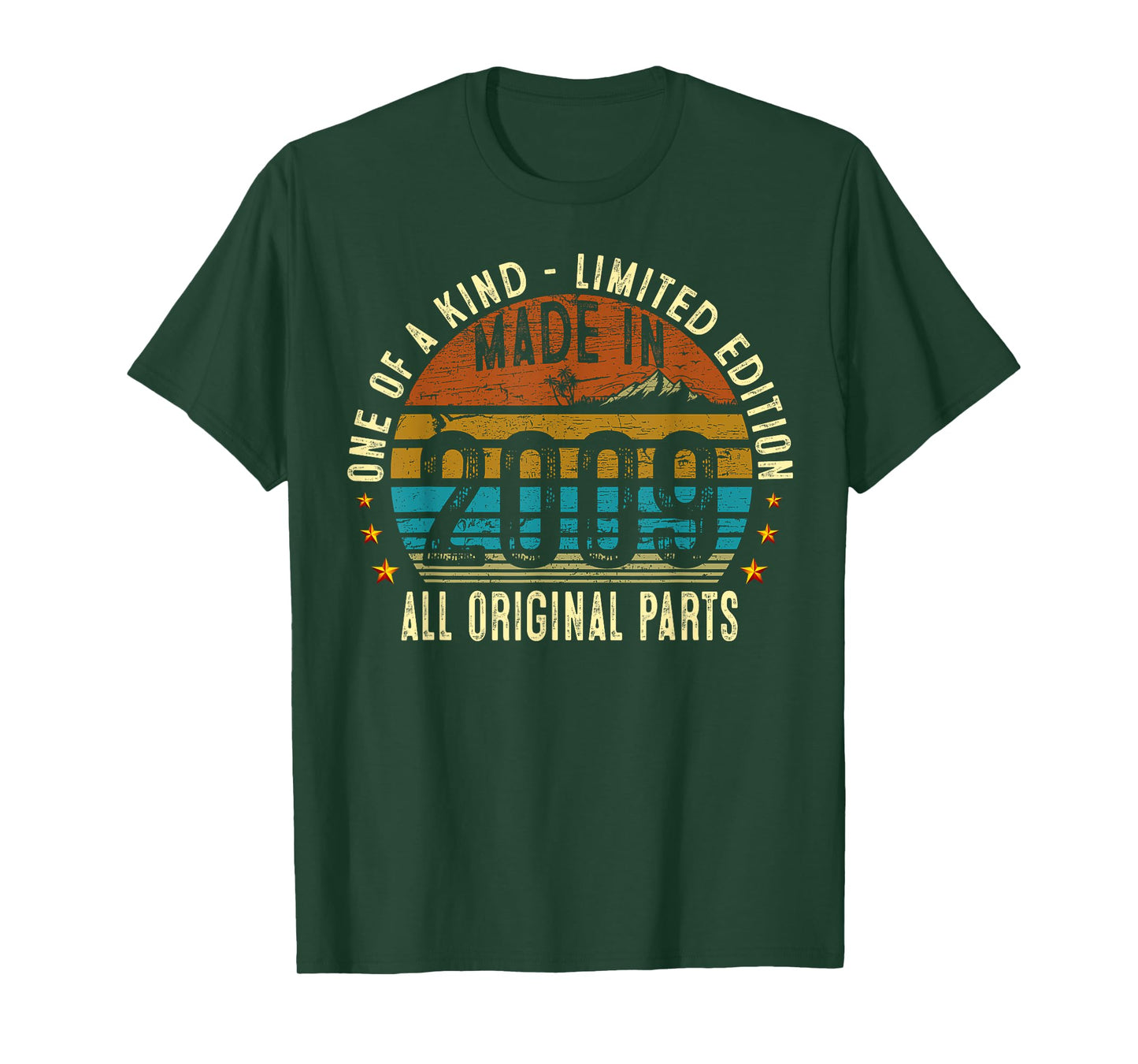 16th Birthday Gifts Men Boy Girl Vintage 2009 Original Parts T-Shirt
