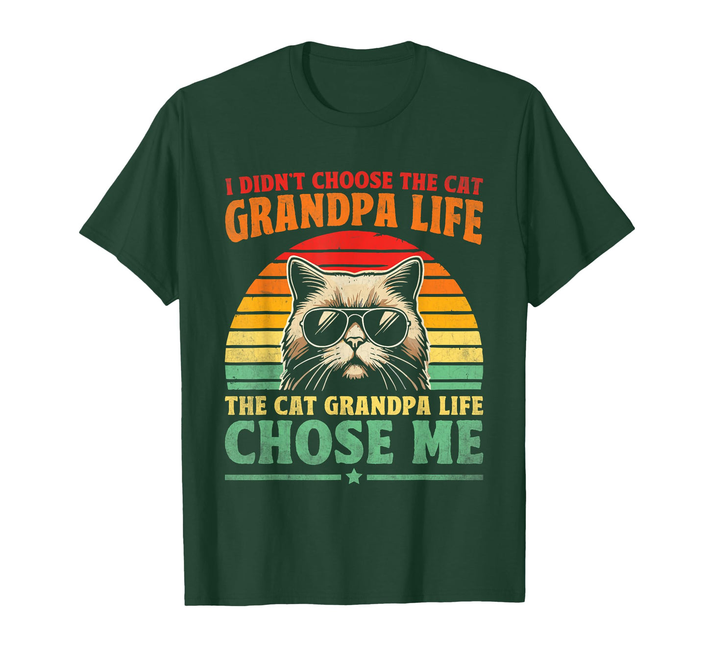 Cat Grandpa Life Cat Lover Grandpa Cat Grandfather T-Shirt for Men