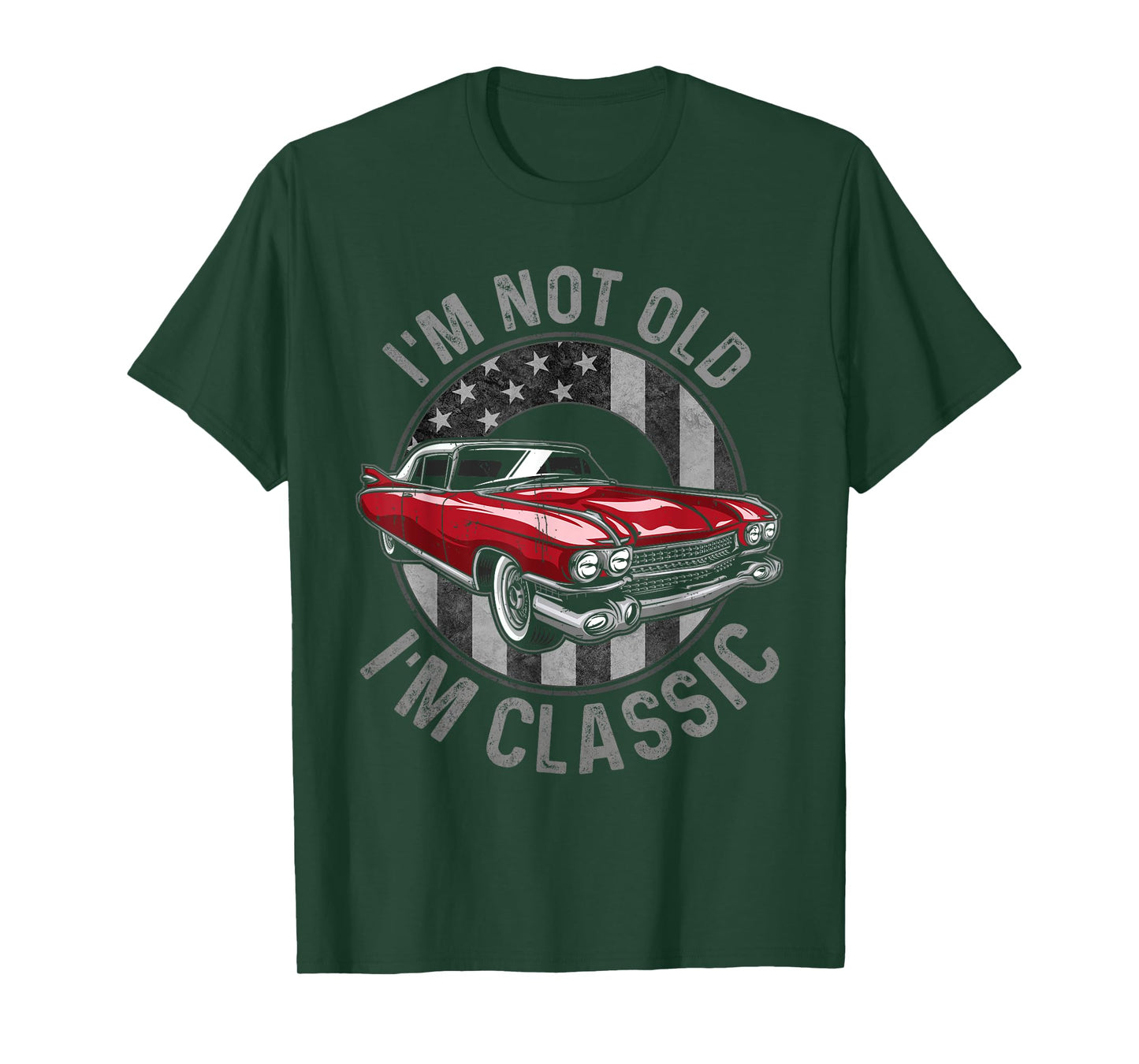 I'm Not Old I'm Classic Red, Classic Red Car for Men Womens T-Shirt