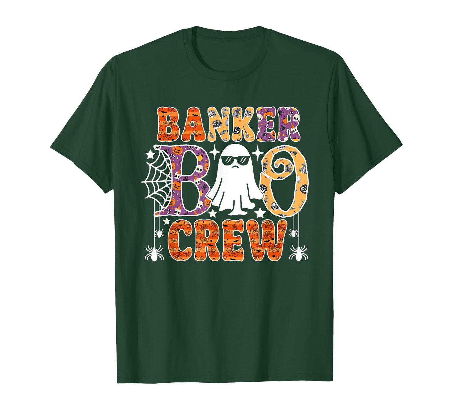 Banker Boo Crew Funny Ghost Halloween Costume T-Shirt