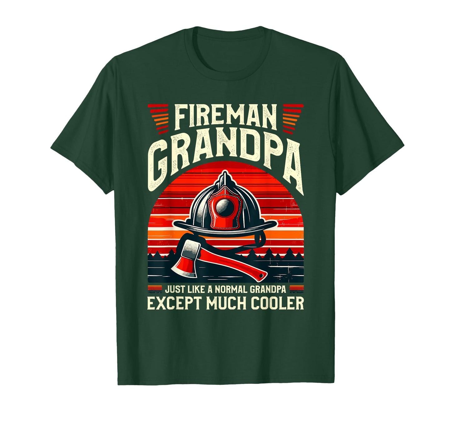 Fireman Grandpa Firefighter Firefighting Grandfather T-Shirt
