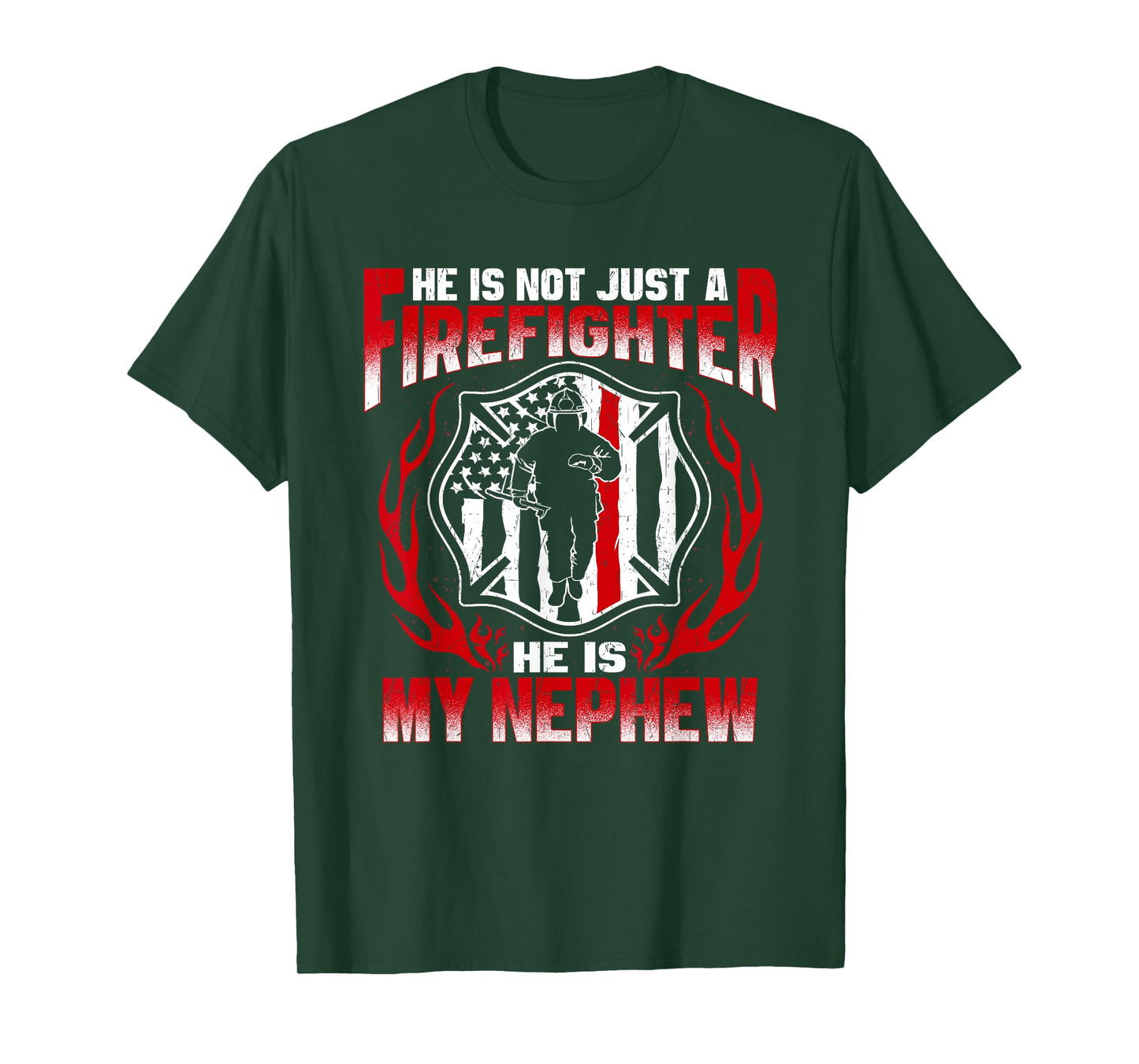My Nephew Is A Firefighter Hero Proud Fire Aunt Uncle Gifts T-Shirt