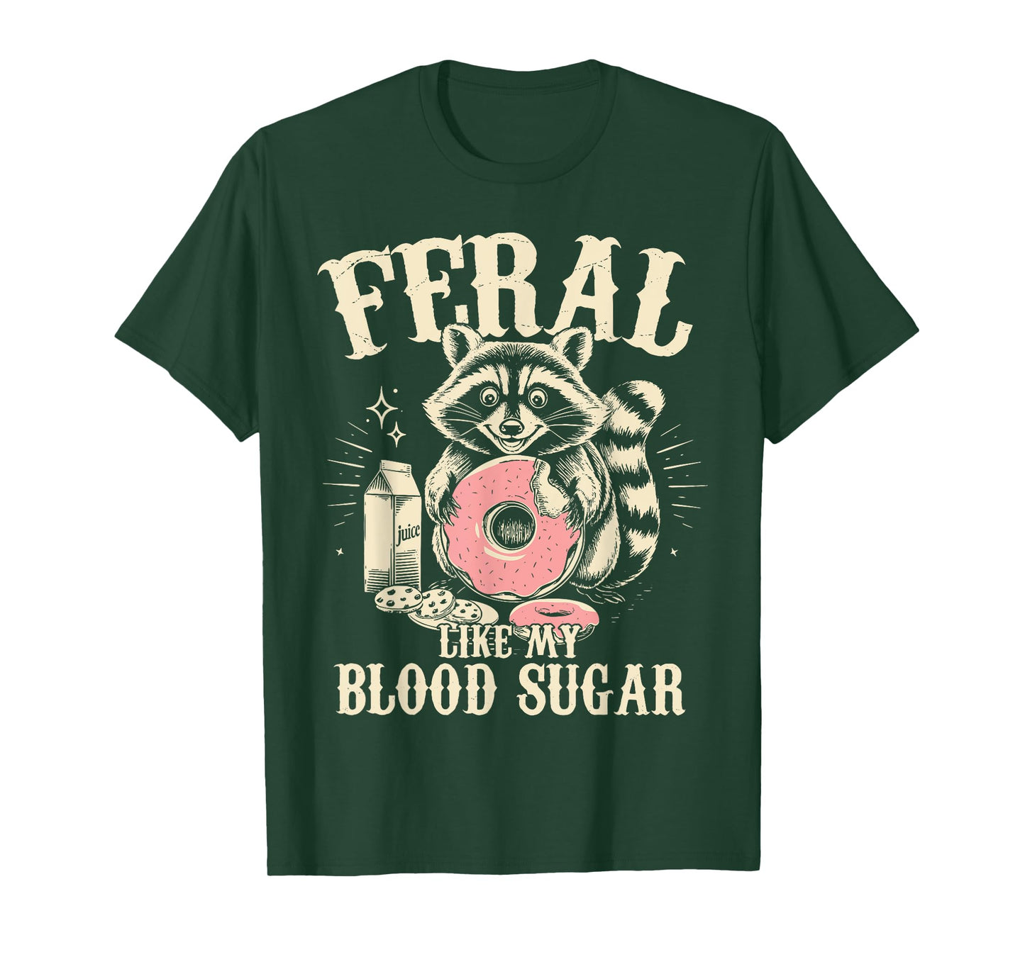 Feral Like My Blood Sugar Diabetes Awareness Diaversary T-Shirt
