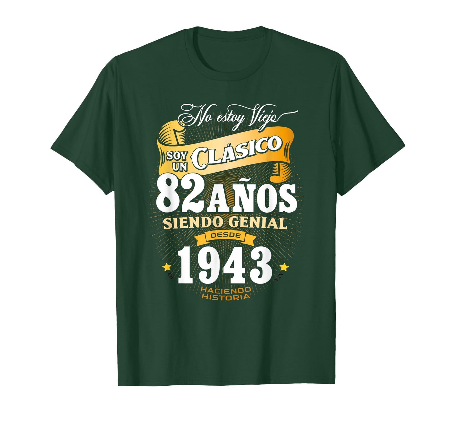 82nd Birthday gift for Men in Spanish Regalo cumpleanos 82 T-Shirt
