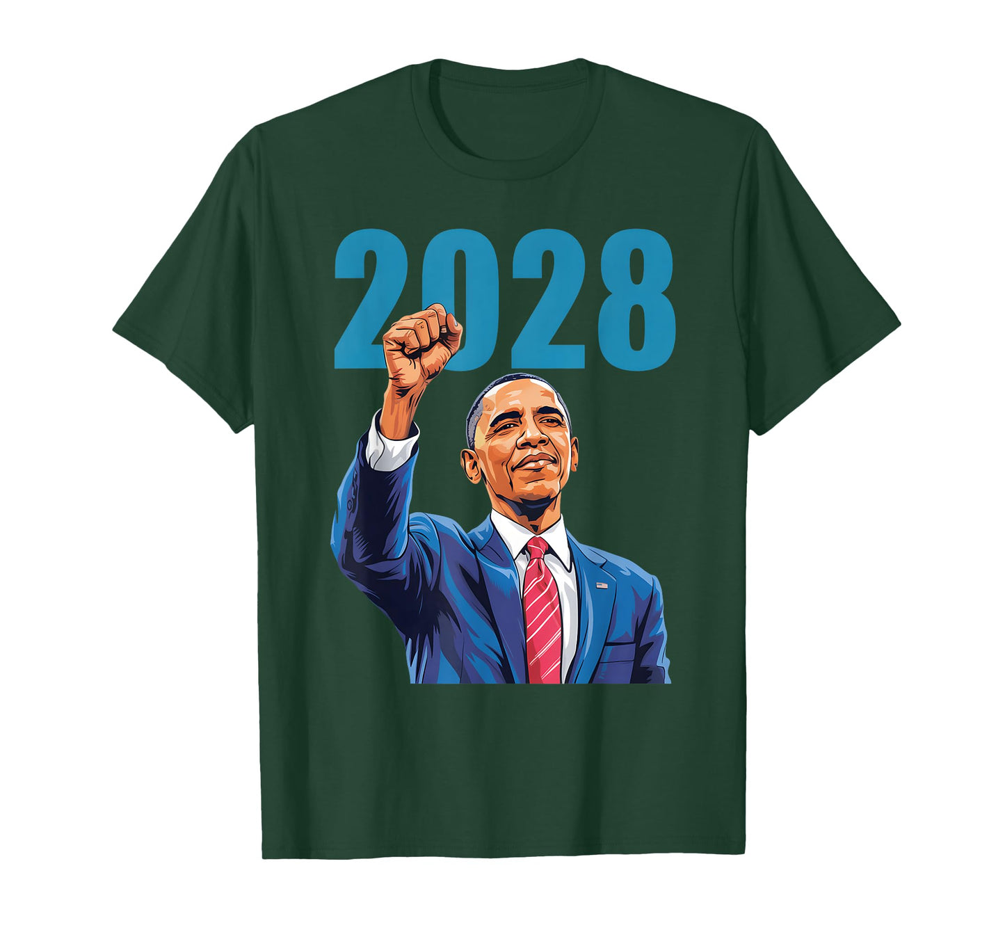 Vintage Obama 2028 Funny Political Patriotic Election T-Shirt