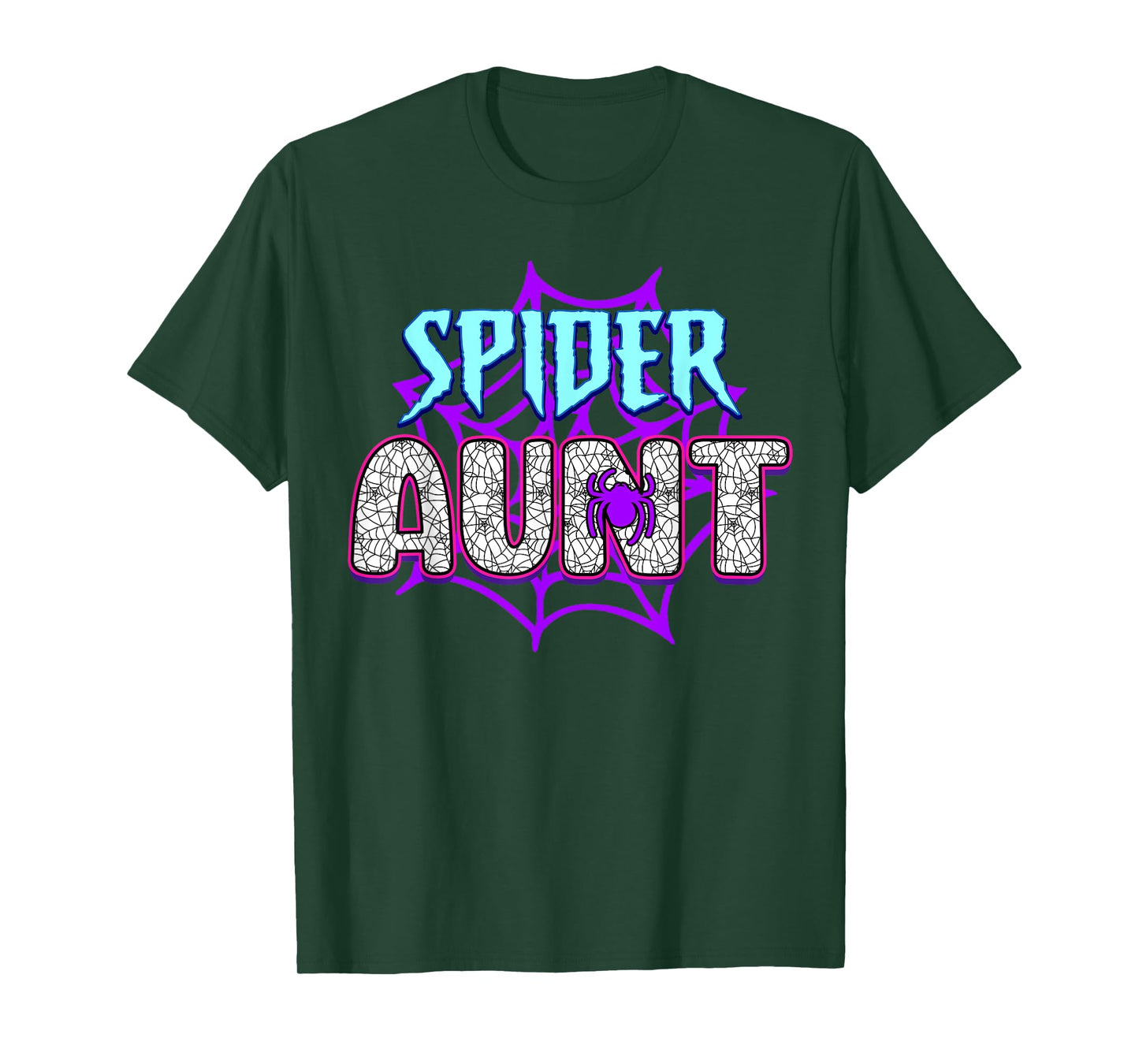 Women Spider Aunt Mother's Day Matching Family Birthday T-Shirt