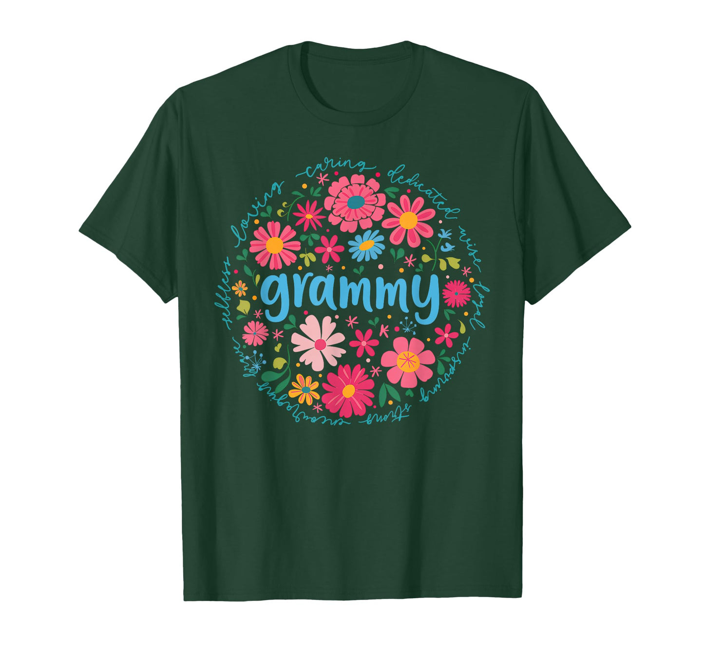 Grammy Mothers Day For Grandma Wildflower Floral Women T-Shirt