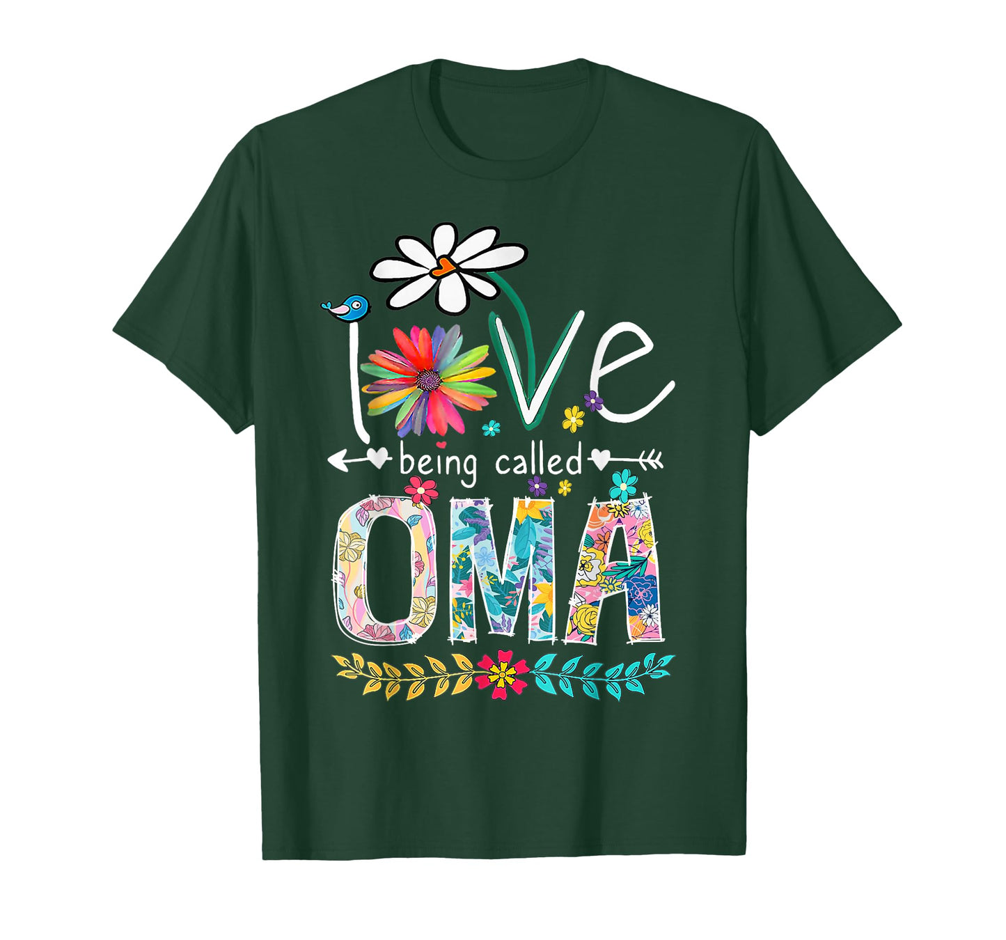 I Love Being Called Oma Sunflower T-Shirt