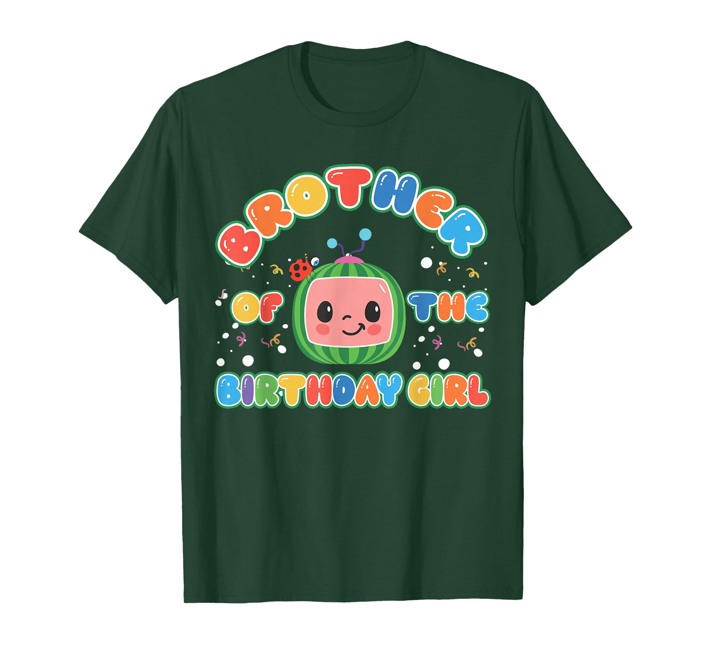 Brother Of The Birthday Girl Melon Family Matching Funny T-Shirt