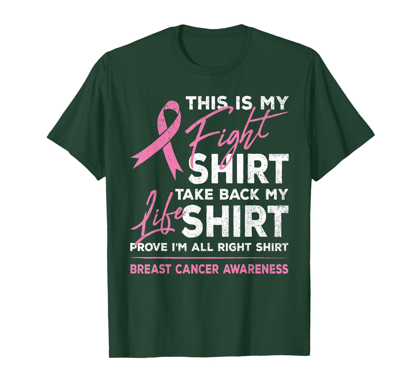 This Is My Fight Shirt Breast Cancer Awareness Pink Ribbon T-Shirt