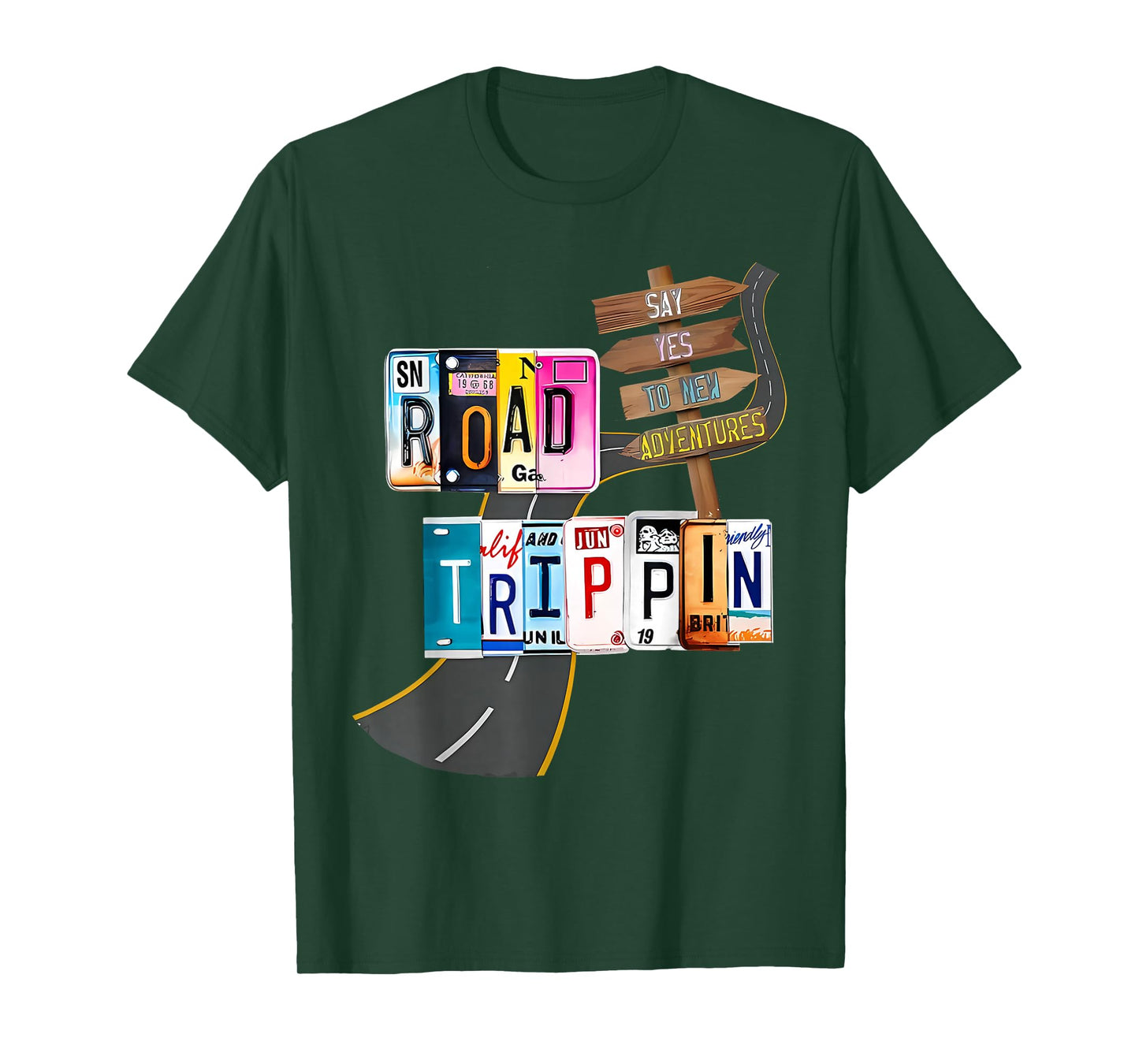 Road Trip 2025 Vacation Girls Trip Adventure Gift For Family T-Shirt