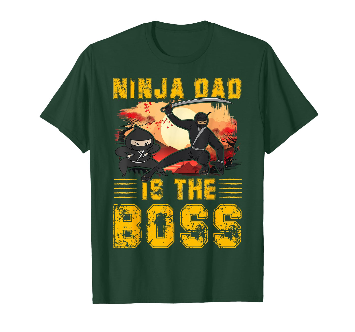 Ninja Dad is the Boss Father’s Day Love Papa Father Men T-Shirt