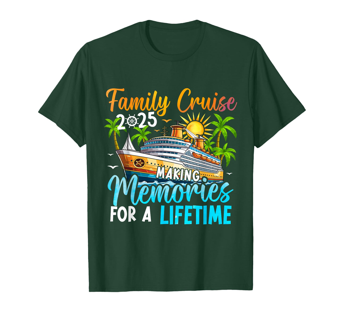Family Cruise 2025 Family Matching Cruise Vacation Party T-Shirt