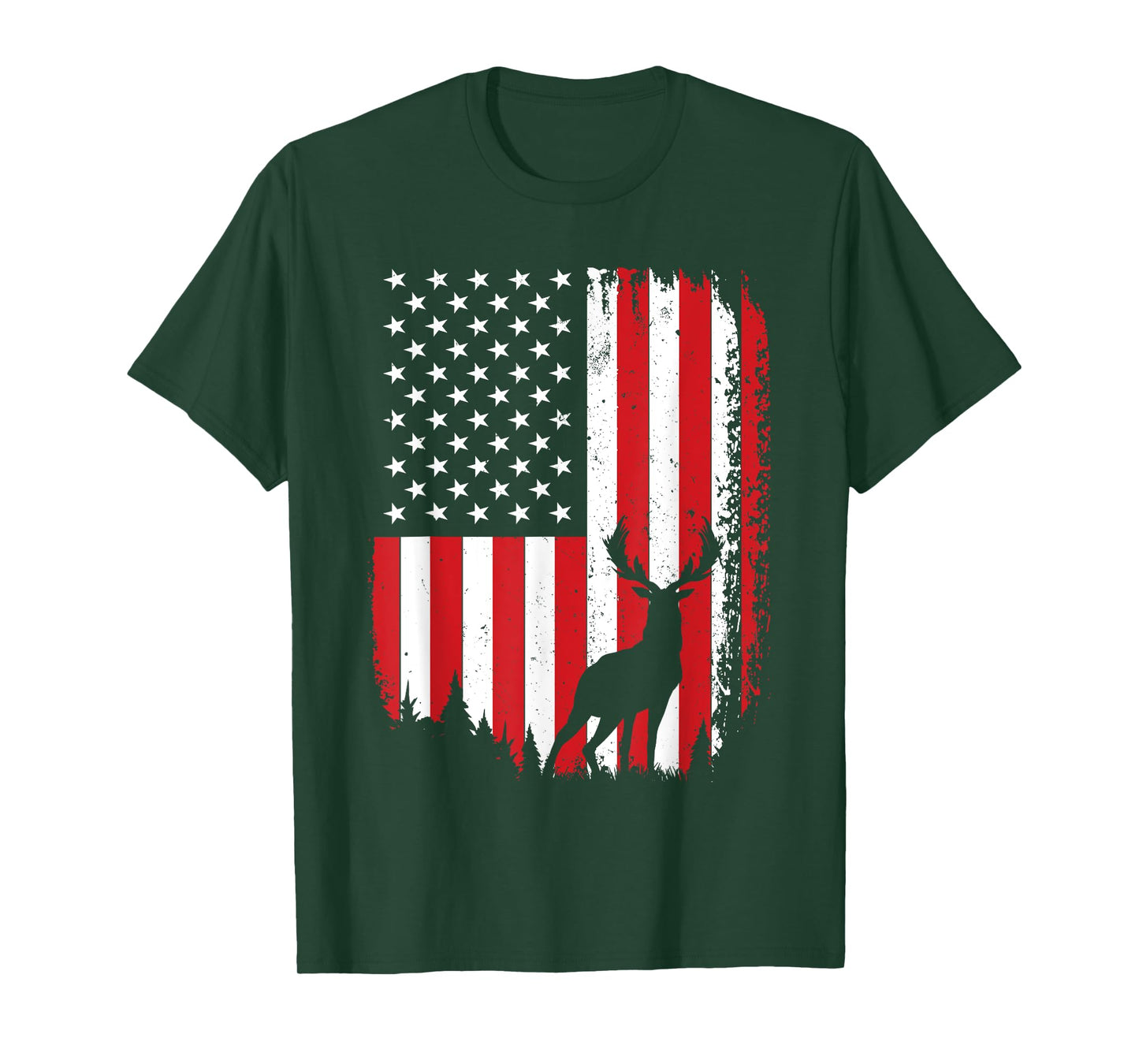 Deer Hunting Art for Men Women Buck Elk Hunter Deer Hunting T-Shirt