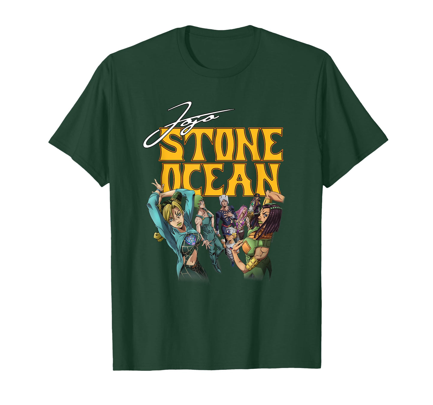 JoJo's Bizarre Adventure Stone Ocean Character Group Anime T-Shirt