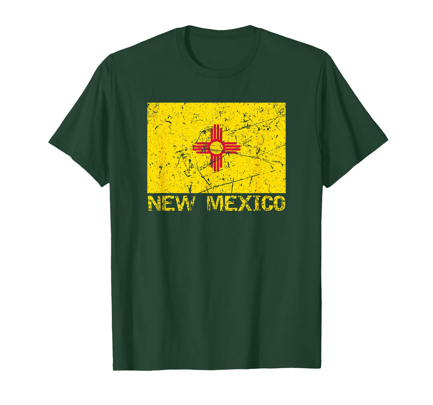 New Mexico Flag Distressed Men Women Kids New Mexican T-Shirt