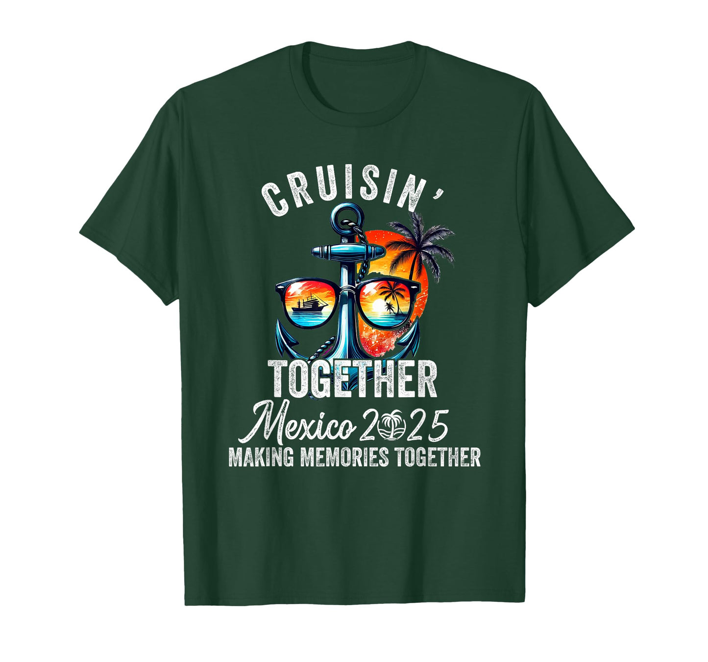 Cruisin' Together Mexico 2025 Matching Family Mexican Cruise T-Shirt