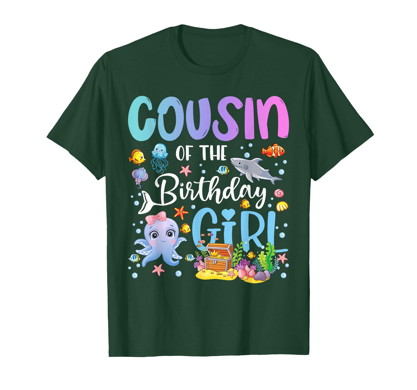 Cousin of The Birthday Girl Sea Fish Ocean Aquarium T-Shirt