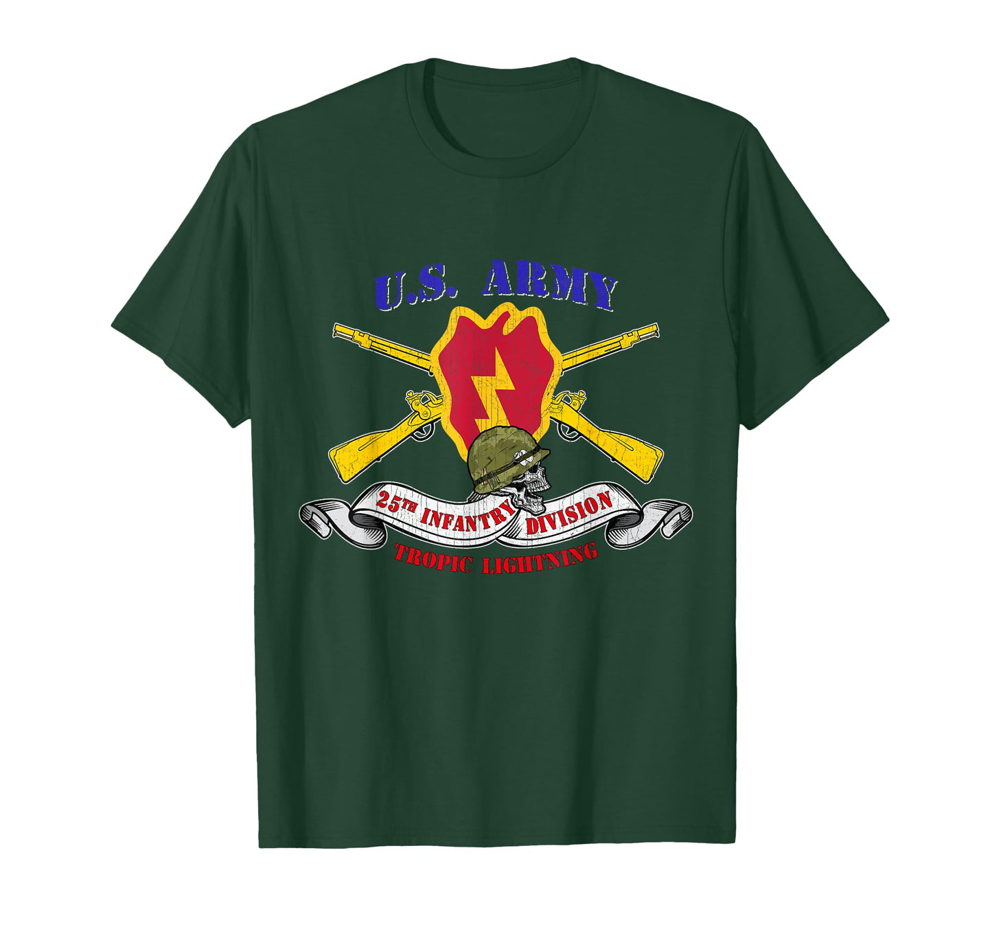 25th Infantry Division 25th ID Veteran Tropic Lightning T-Shirt