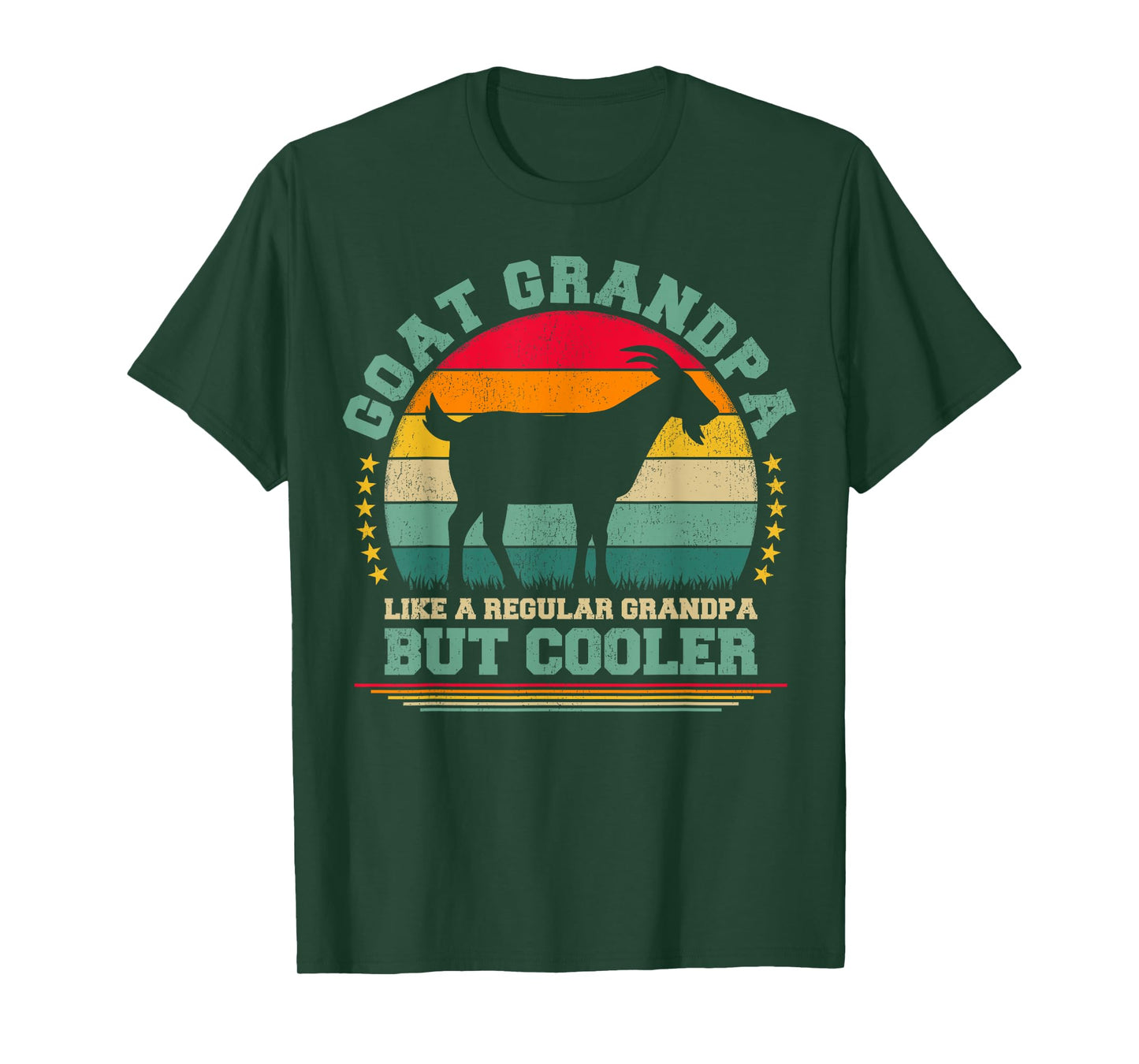 Goat Grandpa Like A Regular Grandpa Father's Day T-Shirt