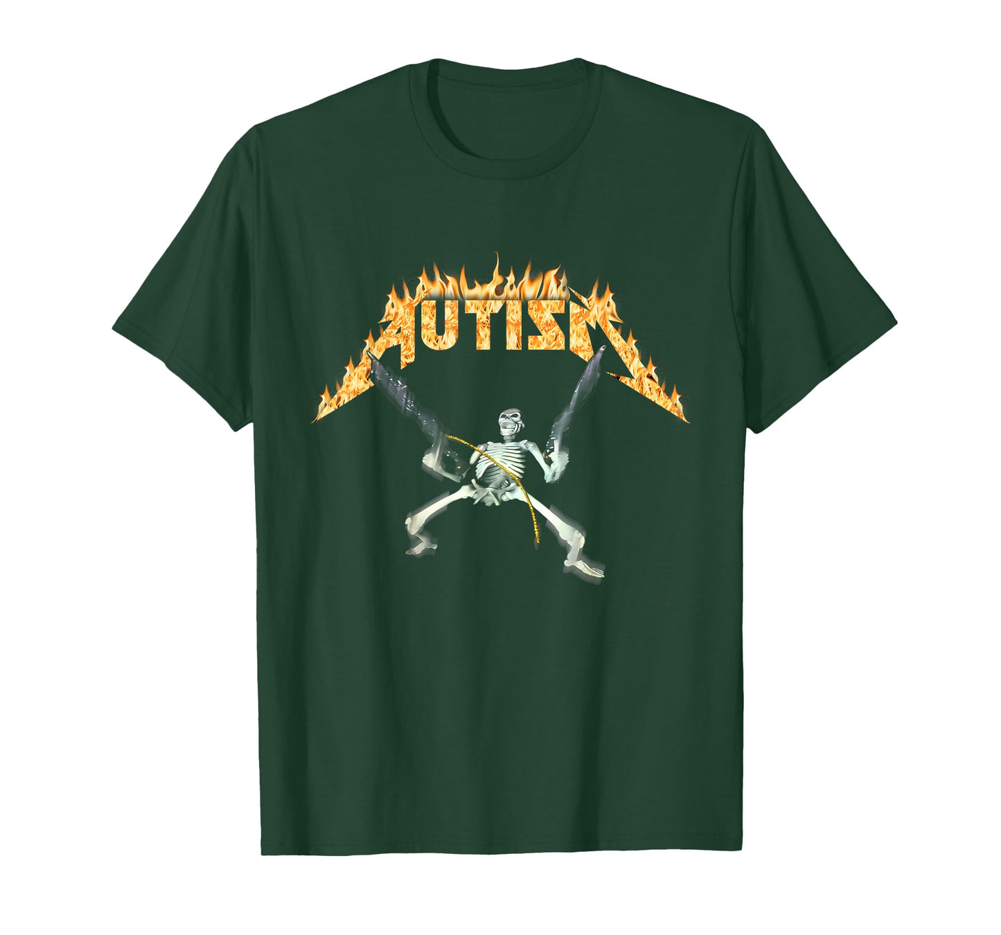 Autism Skeleton Meme Funny Men Women Kids T-Shirt