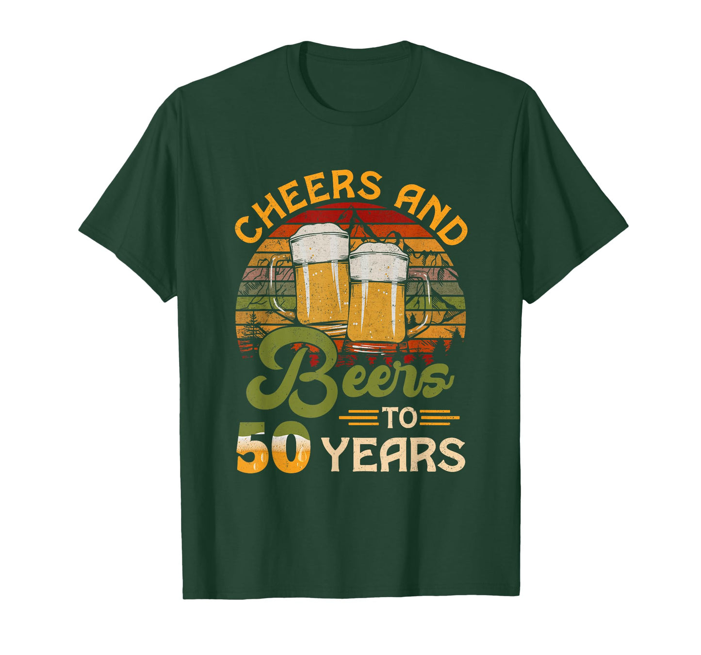 Cheers And Beers To 50 Years Old 50 Birthday Gifts 50th Bday T-Shirt