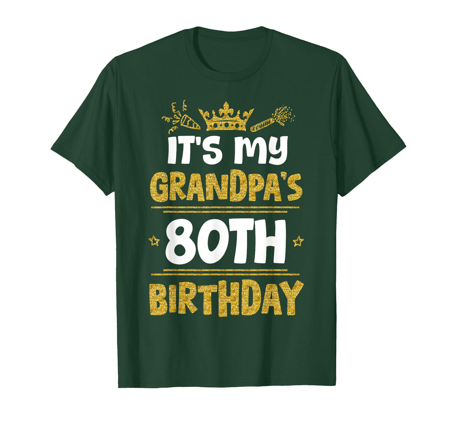 Happy It's My Grandpa's 80th Birthday 1945 80 Years Old T-Shirt