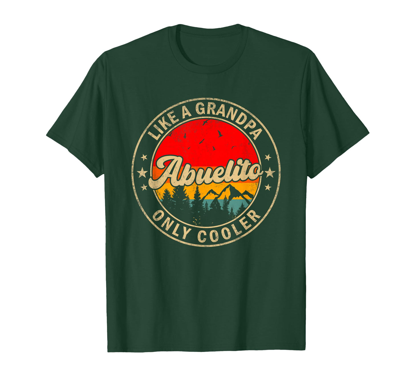 Abuelito Like A Grandpa Only Cooler Funny Papa Grandpa T-Shirt