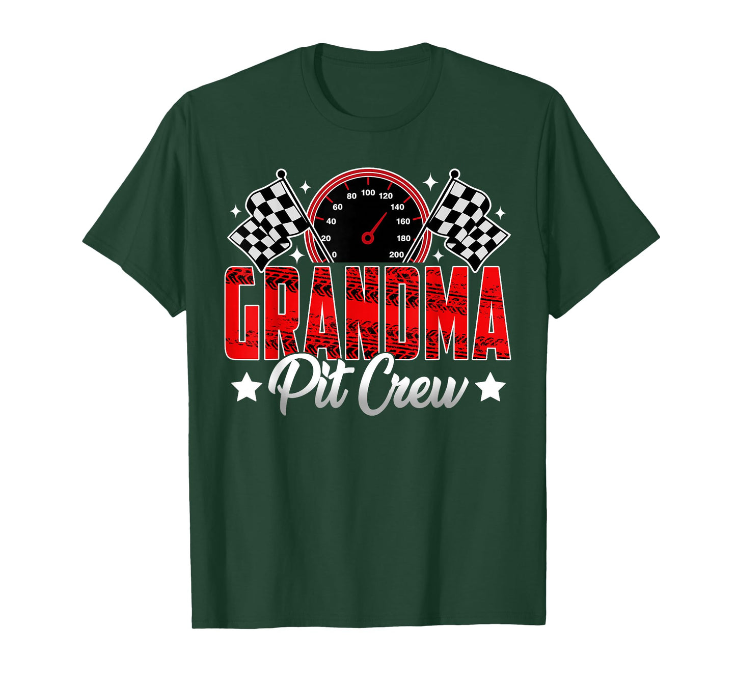 Race Car Birthday Party Racing Family Grandma Pit Crew T-Shirt