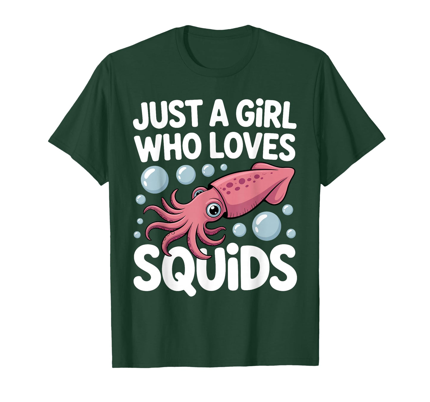 Best Squid Art for Women Girls Squid Lover Giant Squid T-Shirt