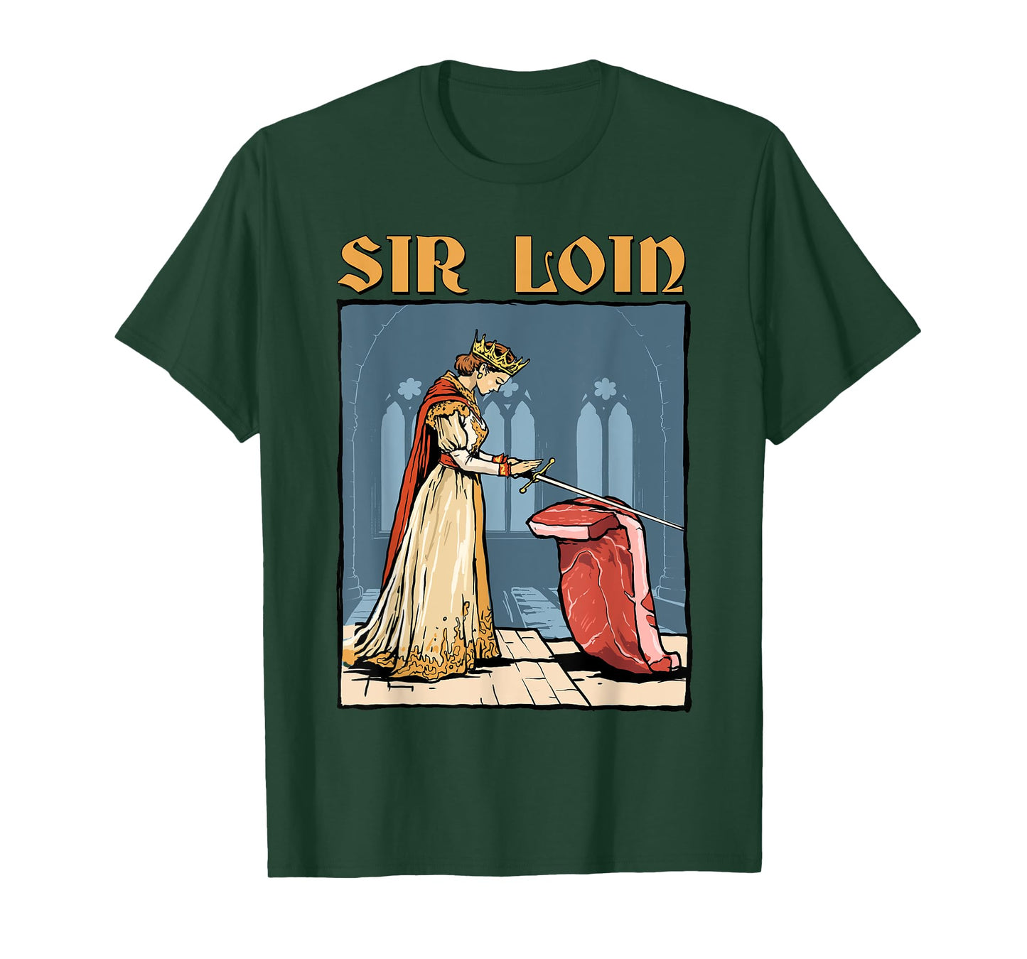 Sir Loin Knight Shirt Funny Sirloin Steak Medieval Joke T-Shirt