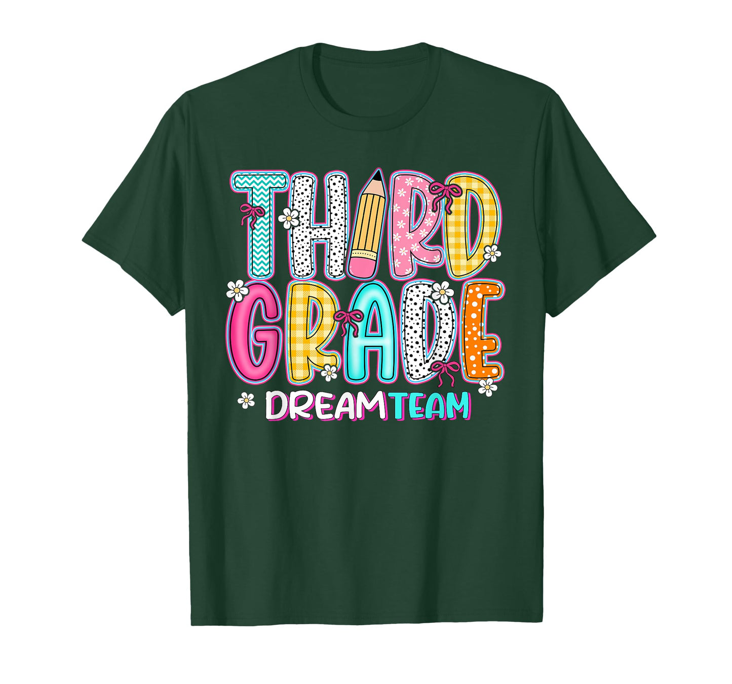 Third Grade Dream Team Back To School First Day Of School T-Shirt