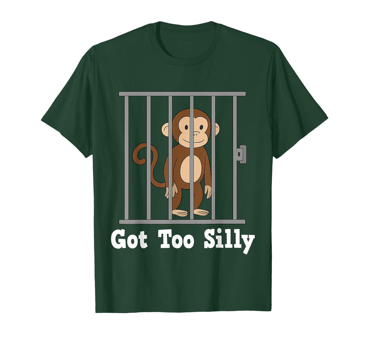 Funny Monkey Meme Got Too Silly Humor Gifts Men Women Kid T-Shirt