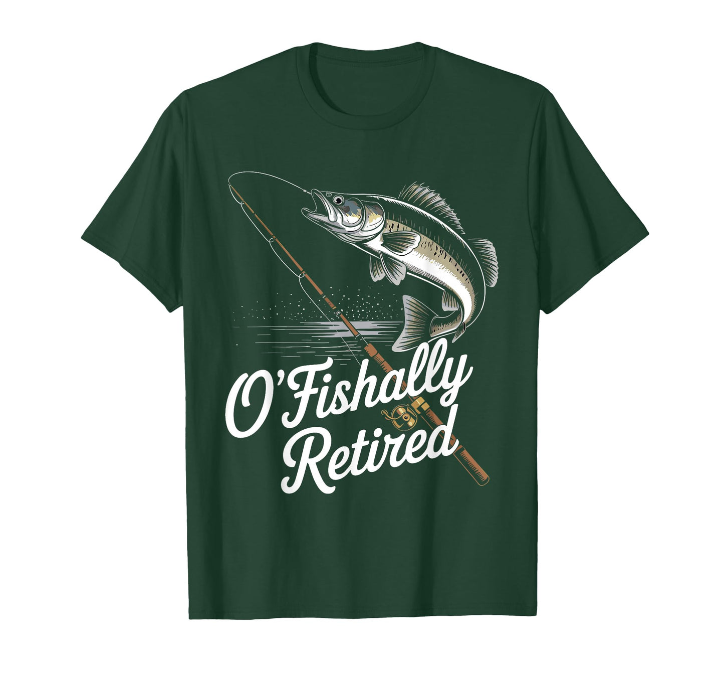 Ofishally Retired Fishing Retirement For Men Dad Fisherman T-Shirt