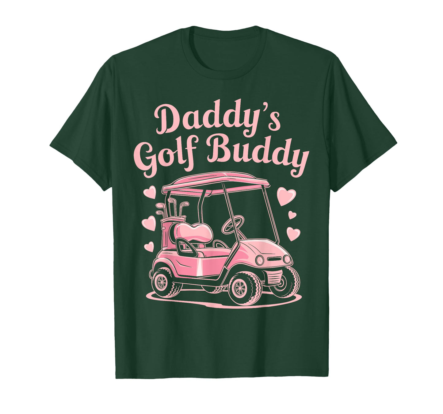 Daddy's Golf Buddy Kids Golfer Dad women girls fathers day T-Shirt