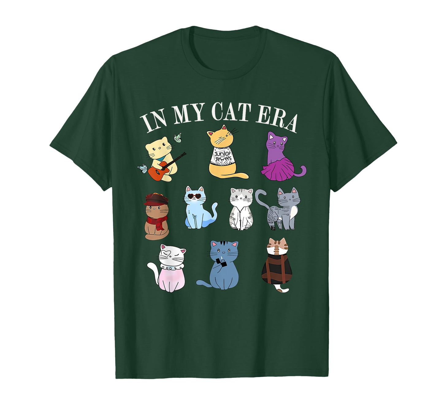 In My Cat Era Kitten Cat Lover Funny Groovy Retro Men Women T-Shirt